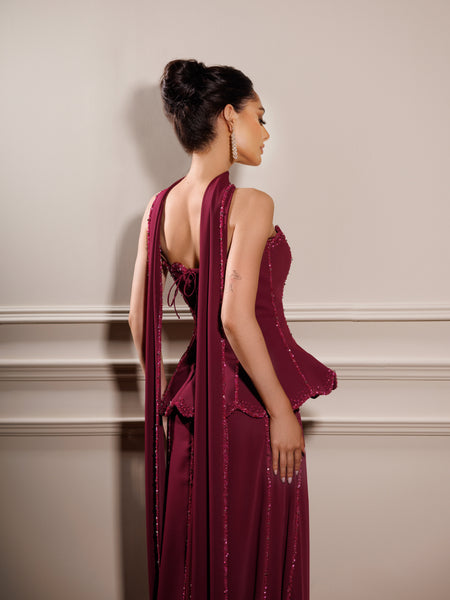Maroon dress