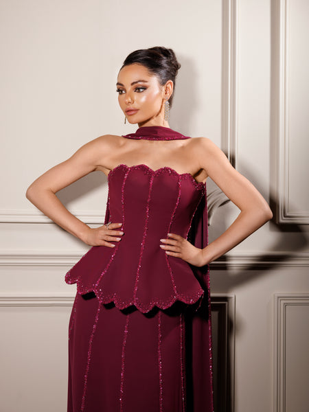 Maroon dress