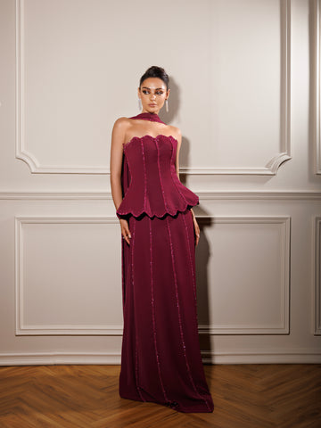 Maroon dress