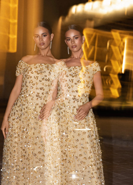 Light gold dress