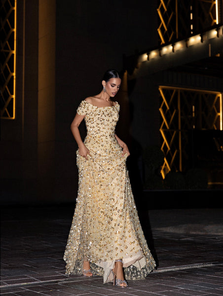 Light gold dress
