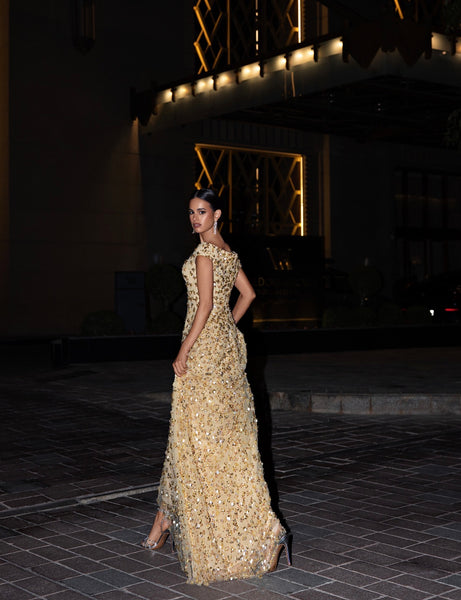 Light gold dress